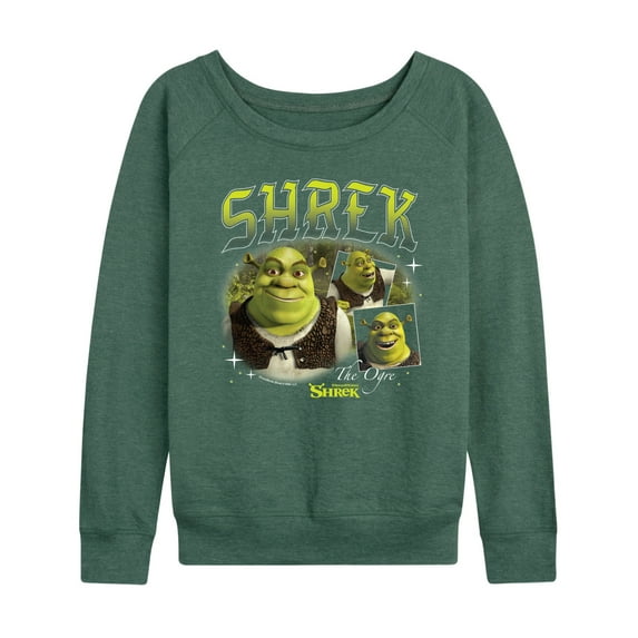 Shrek - 90s Style Collage - Women's French Terry Long Sleeve Shirt