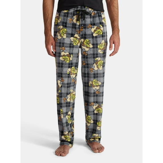 Shrek Men's Superminky Pajama Fleece Sleep Pants, Size S-XL