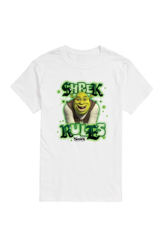 - Graffiti Shrek Rules - Men's Short Sleeve Graphic T-Shirt