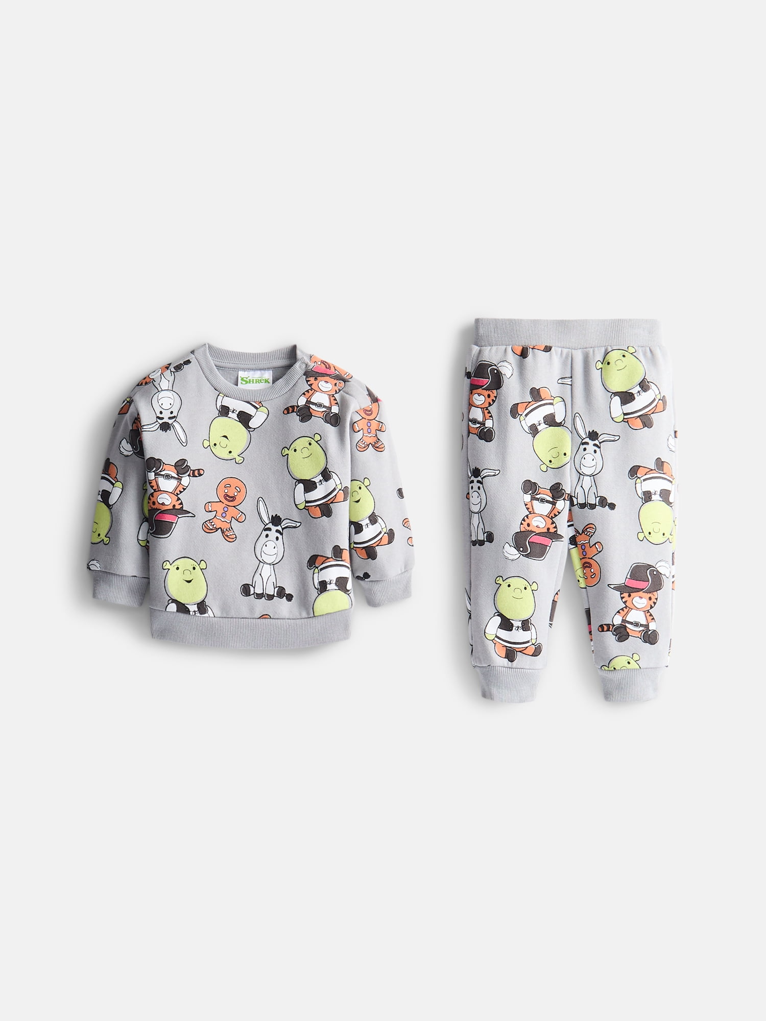 Shrek Baby Boys Cozy and Comfortable Fleece Sweatshirt and Pants, 2-Piece, Sizes 0/3M-24M