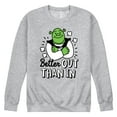 thumbnail image 1 of Shrek - Better Out Than In - Men's Crew Neck Fleece Pullover, 1 of 4