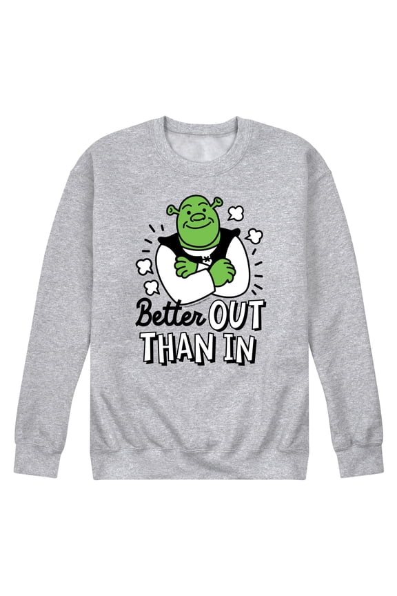 - Better Out Than In - Men's Crew Neck Fleece Pullover