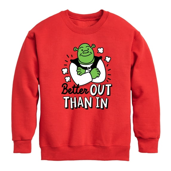 Shrek - Better Out Than In - Toddler And Youth Crewneck Fleece Sweatshirt