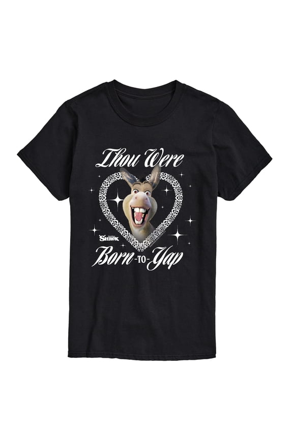 - Born To Yap Donkey - Men's Short Sleeve Graphic T-Shirt
