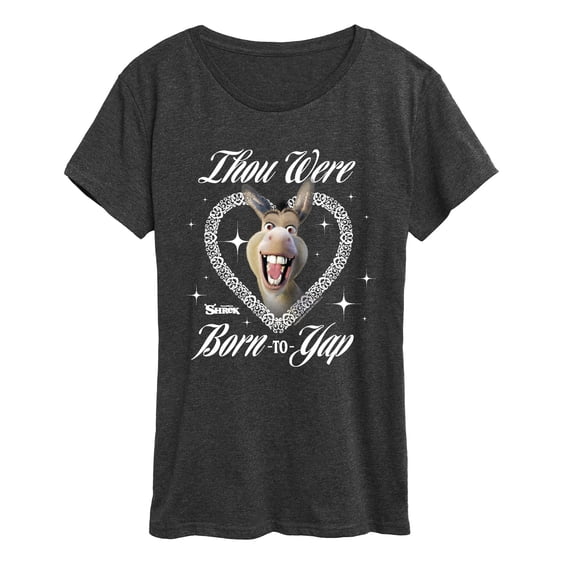 Shrek - Born To Yap Donkey - Women's Short Sleeve Graphic T-Shirt