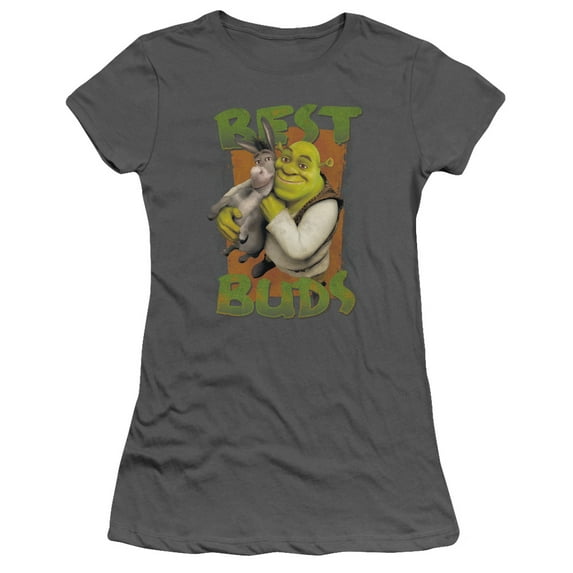 Shrek/Buds S/S Junior Women's T-Shirt Sheer Charcoal