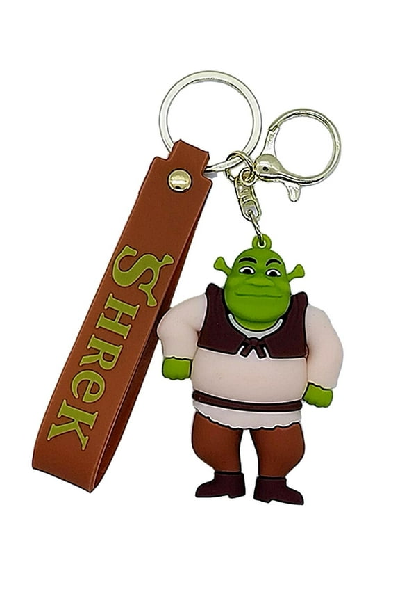 Shrek Character 3D Silicone Charm Keychain Keyring