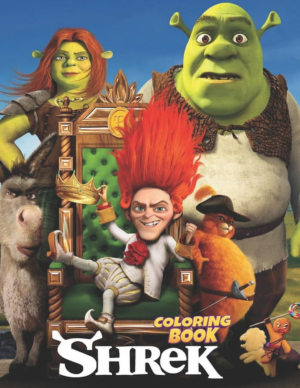 Coloring Books for Adults and Kids 2-4 4-8 8-12+ Ser.: Shrek