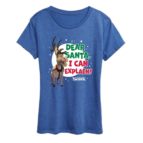Shrek - Dear Santa I Can Explain - Women's Short Sleeve Graphic T-Shirt