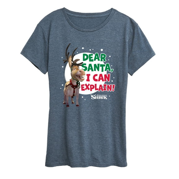 Shrek - Dear Santa I Can Explain - Women's Short Sleeve Graphic T-Shirt