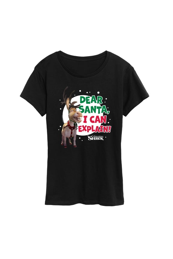 - Dear Santa I Can Explain - Women's Short Sleeve Graphic T-Shirt