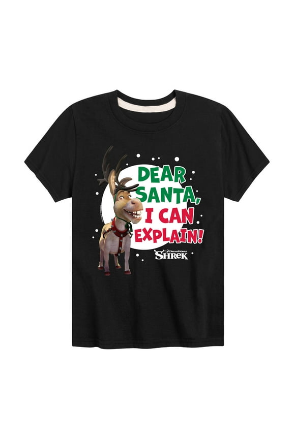- Dear Santa I Can Explain - Youth Short Sleeve Graphic T-Shirt