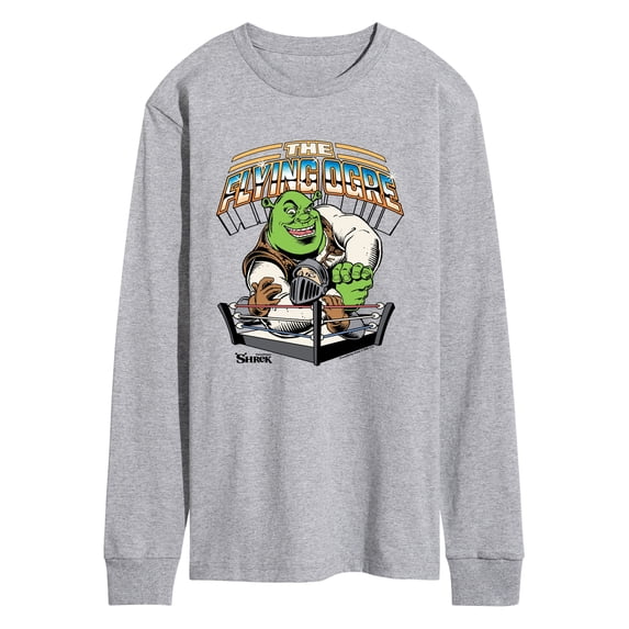 Shrek - Flying Ogre Men's Long Sleeve Graphic T-Shirt