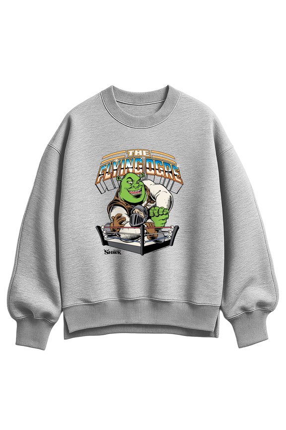 - Flying Ogre - Women's Oversized Fleece Crew Sweatshirt