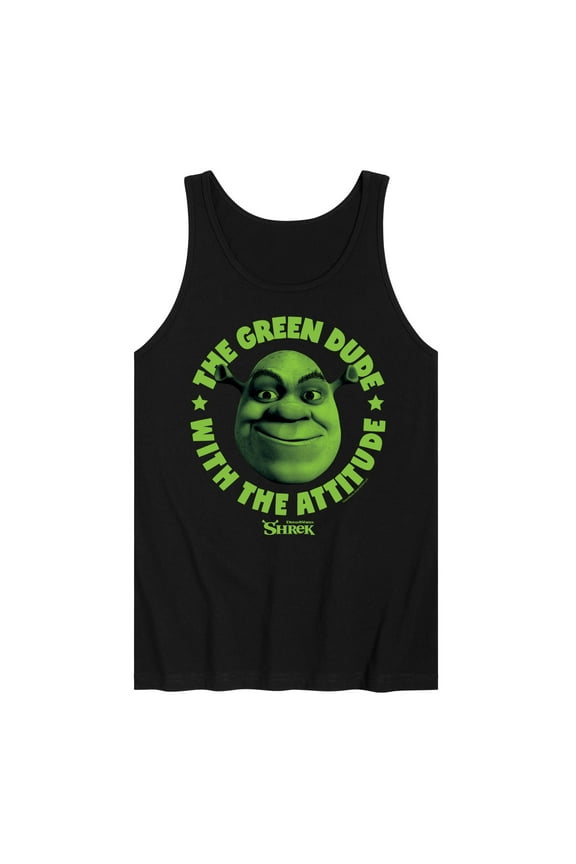 - Green Dude Attitude - Men's Jersey Tank Top