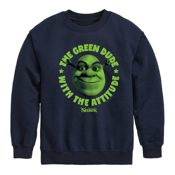 Shrek - Green Dude Attitude - Toddler & Youth Crewneck Fleece Sweatshirt
