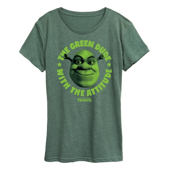 Shrek - Green Dude Attitude - Women's Short Sleeve Graphic T-Shirt