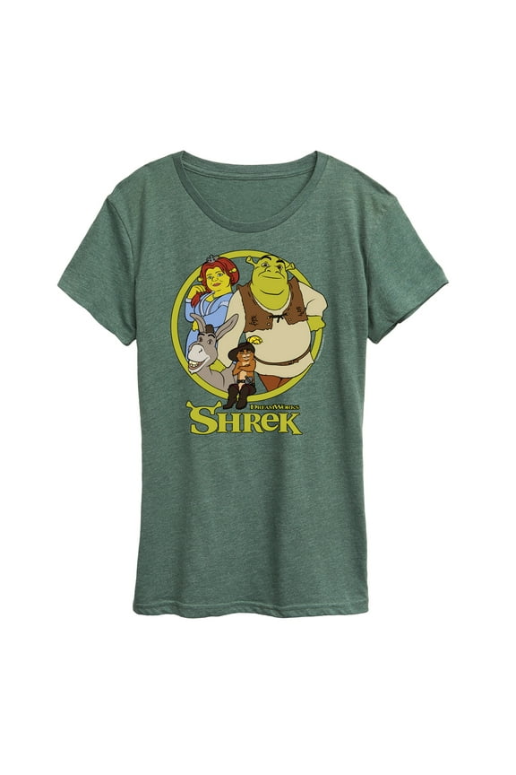 - Shrek Group - Women's Short Sleeve Graphic T-Shirt