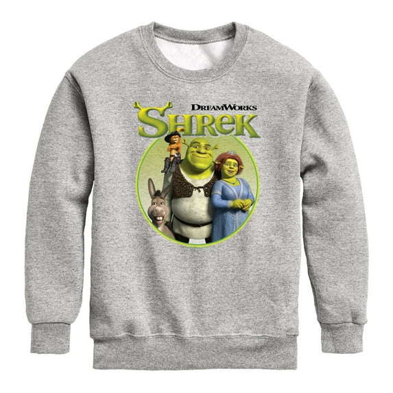 Hybrid Apparel - Shrek Group - Youth Boys Crew Fleece Sweatshirt