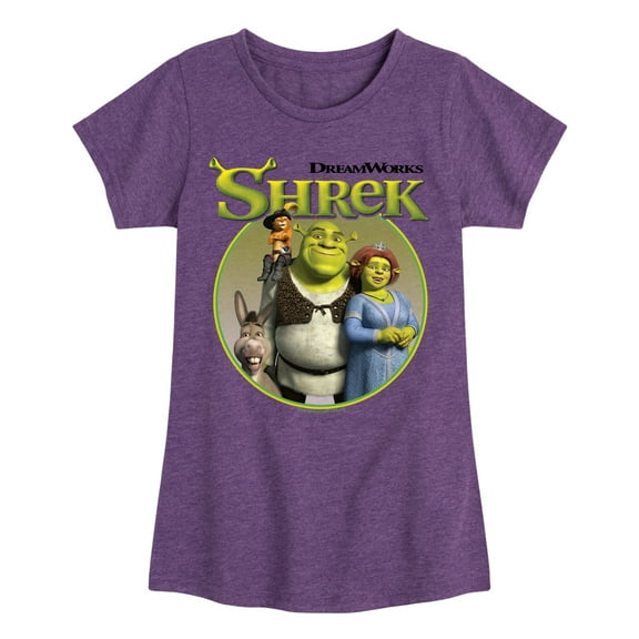 Shrek - Group - Youth Girls Short Sleeve T-Shirt