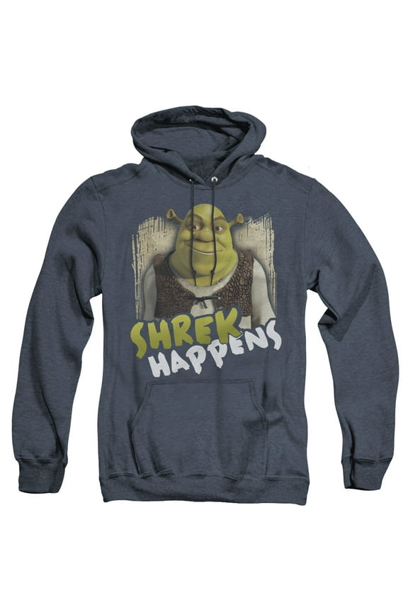 Shrek/Happens Adult Heather Hoodie Sweatshirt Navy