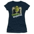 thumbnail image 1 of Shrek/Happens S/S Junior Women's T-Shirt Sheer Navy, 1 of 2