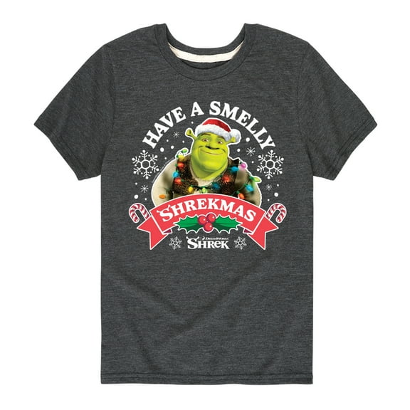 Shrek - Have A Smelly Shrekmas - Youth Short Sleeve Graphic T-Shirt