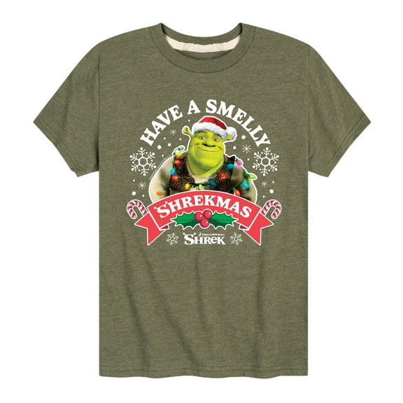 Shrek - Have A Smelly Shrekmas - Youth Short Sleeve Graphic T-Shirt