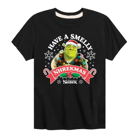 Shrek - Have A Smelly Shrekmas - Youth Short Sleeve Graphic T-Shirt