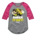 thumbnail image 1 of Shrek - Shrek It Out - Toddler & Youth Girls Raglan Graphic T-Shirt, 1 of 5