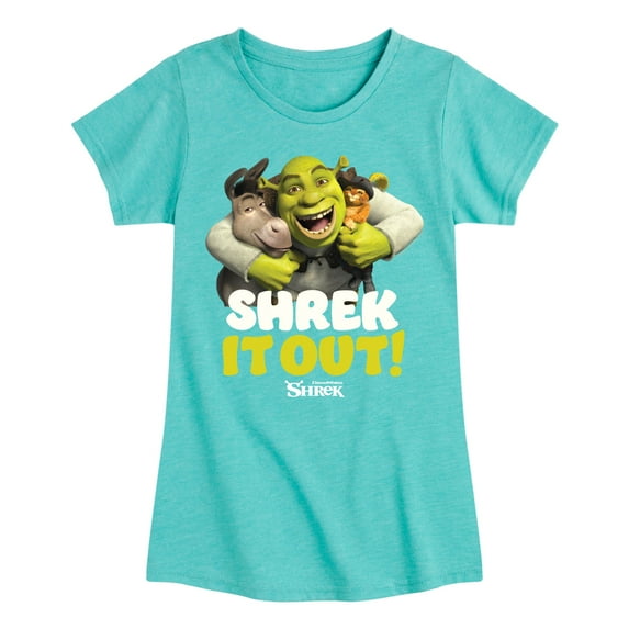 Shrek - Hug it Out - Toddler And Youth Girls Short Sleeve Graphic T-Shirt