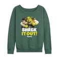 thumbnail image 1 of Shrek - Hug it Out - Women's Lightweight French Terry Long Sleeve Shirt, 1 of 5