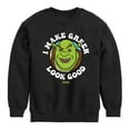 thumbnail image 1 of Shrek - I Make Green Look Good - Toddler & Youth Crewneck Fleece Sweatshirt, 1 of 5
