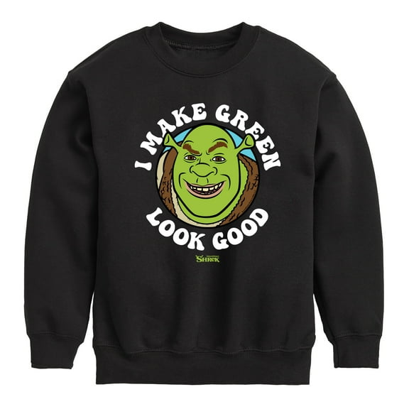 Shrek - I Make Green Look Good - Toddler & Youth Crewneck Fleece Sweatshirt