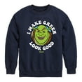 thumbnail image 1 of Shrek - I Make Green Look Good - Toddler & Youth Crewneck Fleece Sweatshirt, 1 of 5
