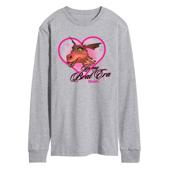 Shrek - In My Brat Era Dragon Men's Long Sleeve Graphic T-Shirt