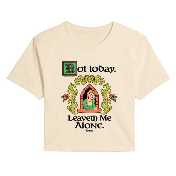 Shrek - Leaveth Alone Cropped Graphic T-Shirt