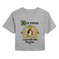thumbnail image 1 of Shrek - Leaveth Alone Cropped Graphic T-Shirt, 1 of 4