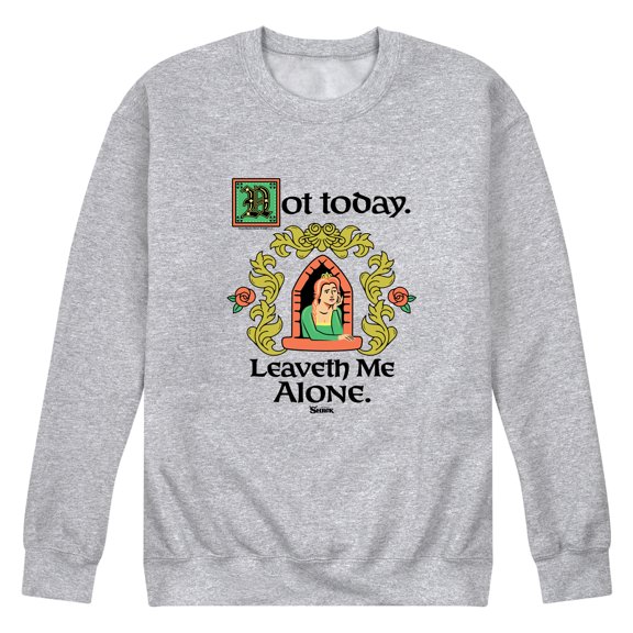 Shrek - Leaveth Alone Men's Graphic Fleece Sweatshirt