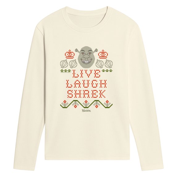Shrek - Live Laugh Shrek Men's Long Sleeve Graphic T-Shirt