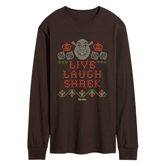 Shrek - Live Laugh Shrek Men's Long Sleeve Graphic T-Shirt