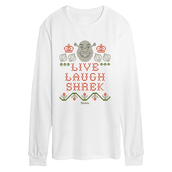 Shrek - Live Laugh Shrek Men's Long Sleeve Graphic T-Shirt