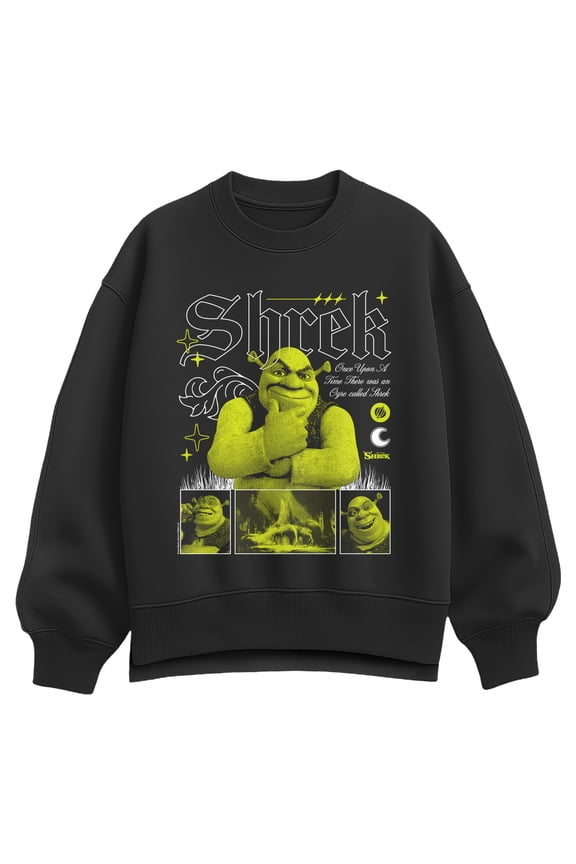 - Magazine Oversized Fleece Crew Sweatshirt