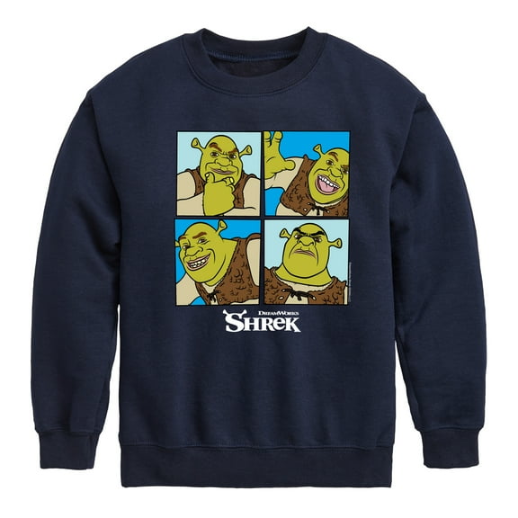 Shrek - Shrek Grid - Toddler & Youth Crewneck Fleece Sweatshirt