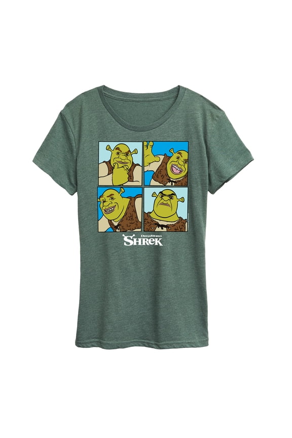 - Shrek Grid - Women's Short Sleeve Graphic T-Shirt