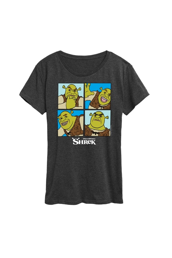 - Many Faces of Shrek - Women's Short Sleeve Graphic T-Shirt