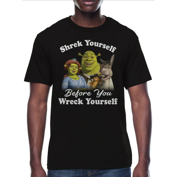 Shrek, Men's & Big Men's Graphic Tee Shirt, Shrek Yourself, Sizes S-3XL