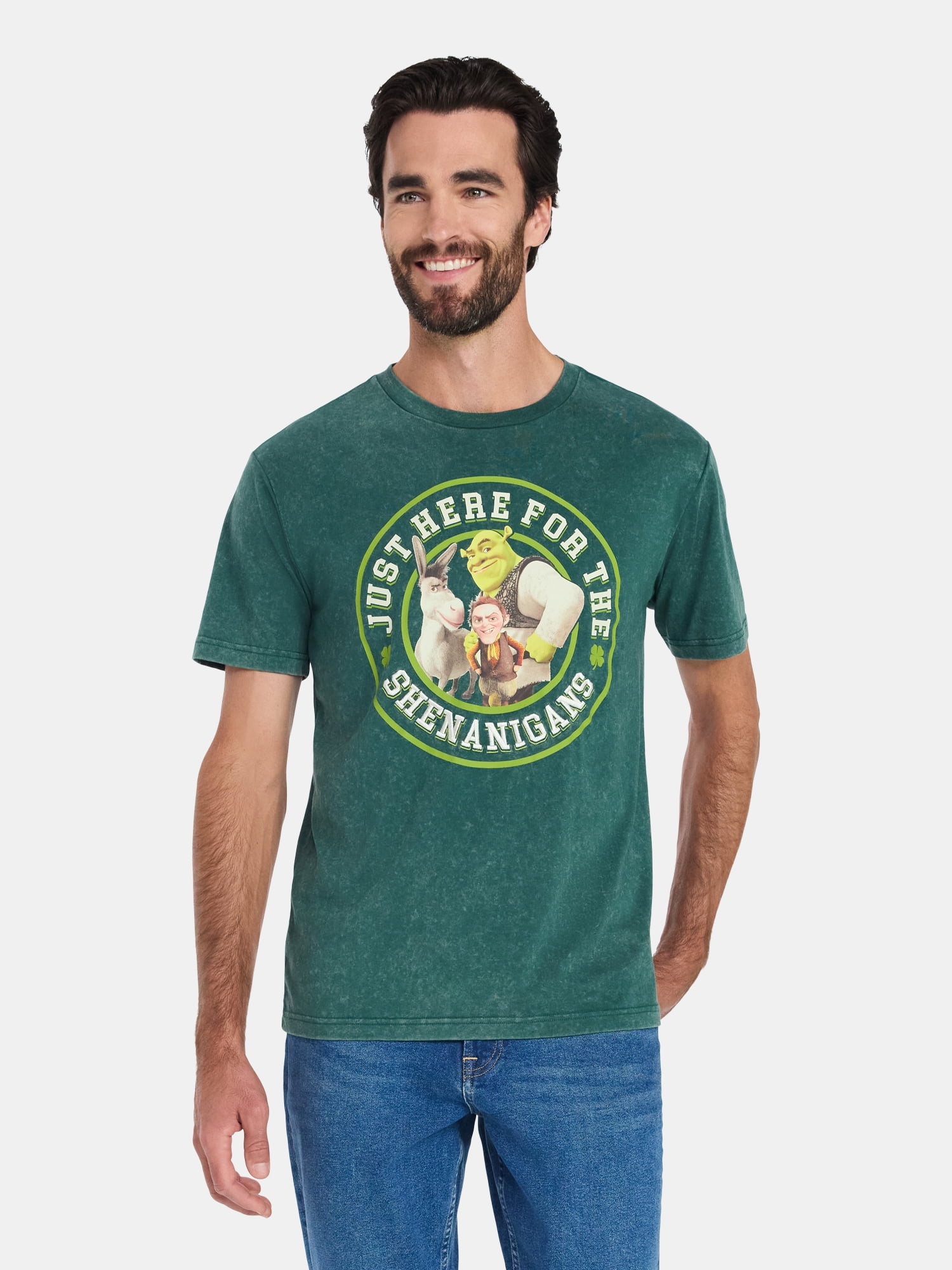 Shrek, Men's & Big Men's St. Patrick's Day Graphic Tee, Sizes XS-3XL