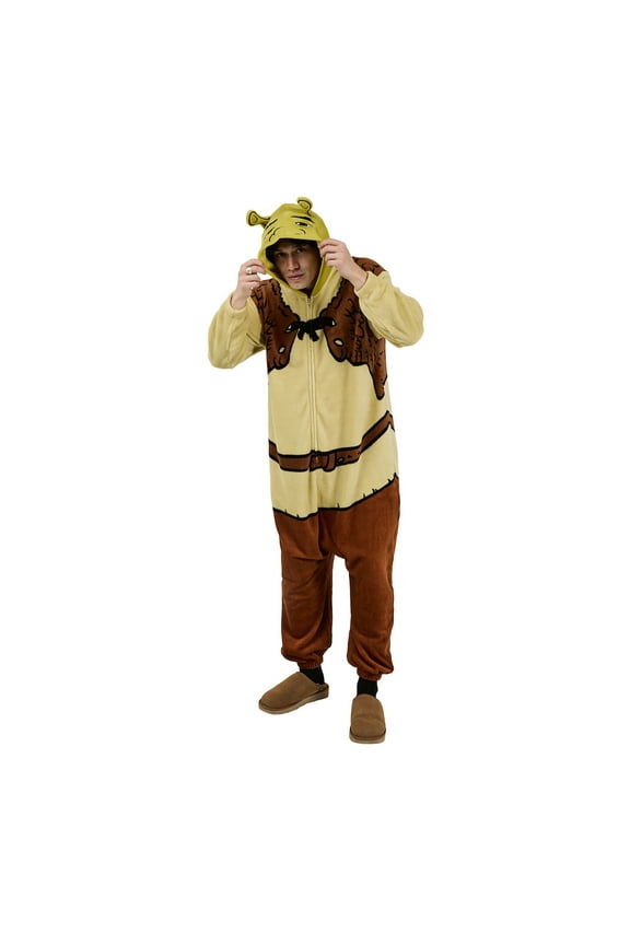 Shrek Men's Hooded Kigurumi Onesie Costume-XL