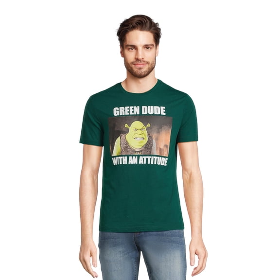 Shrek Men's Saint Patrick's Day Graphic Tee with Short Sleeves, Sizes S-3XL